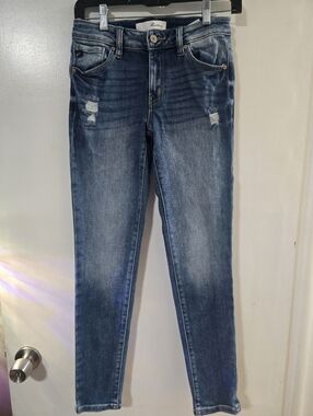 Kancan Women's Distressed Blue Jeans